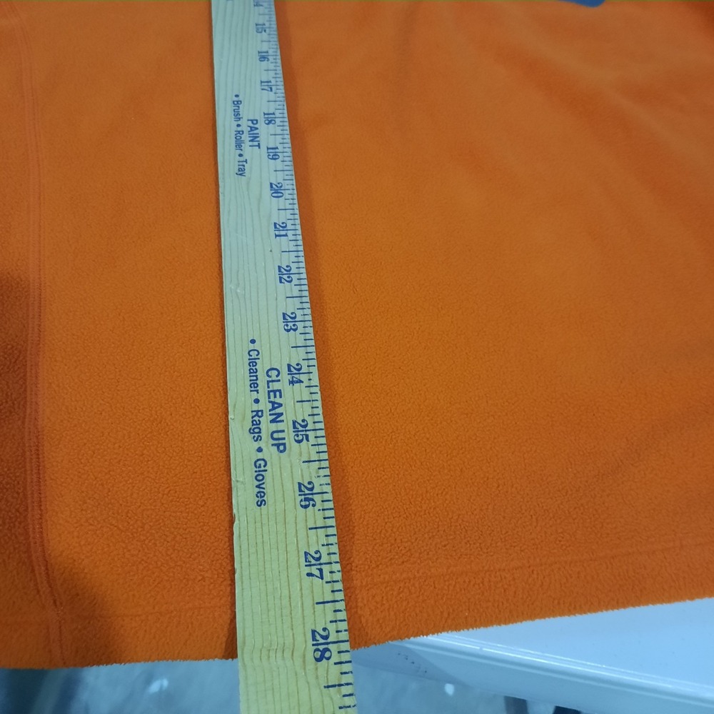 Eddie Bauer First Ascent Jacket Mens XL Orange Fleece Lightweight 1/4 Zip Hiking - Picture 9 of 10